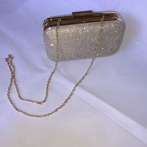 INC International Gold Sparkle Handbag Clutch